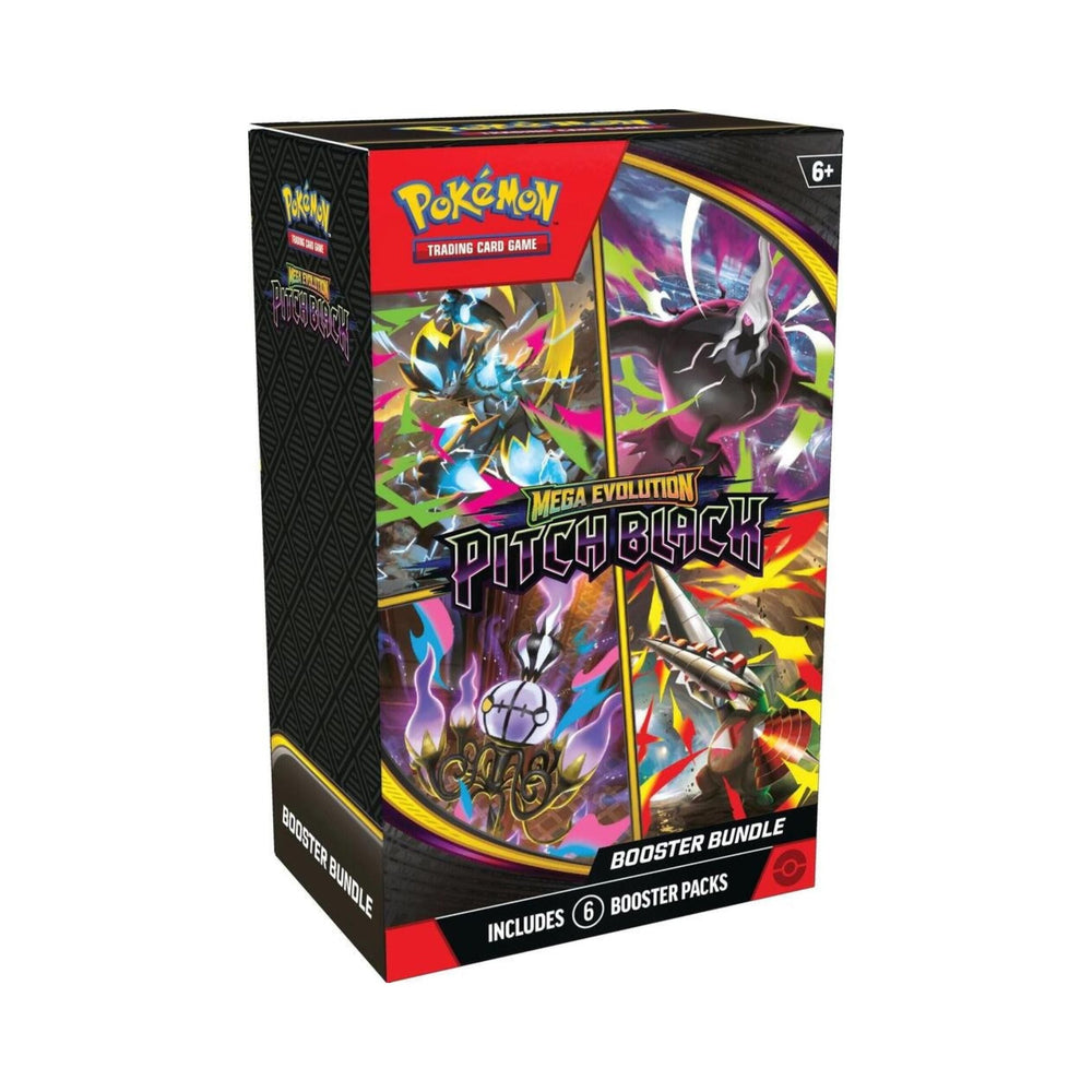 Pokémon TCG: Mega Evolution—Pitch Black Booster Bundle (ME05) – 6 Booster Packs | Trading Card Game | Mega Darkrai ex, Mega Zeraora ex & More