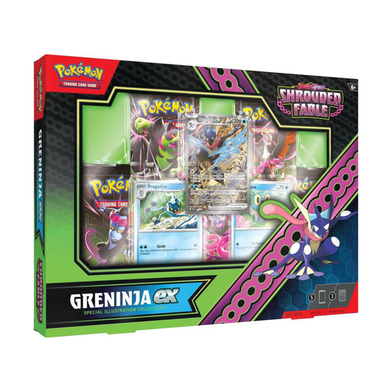 Pokemon TCG Scarlet and Violet Shrouded Fable Greninja ex Special Illustration Collection Box