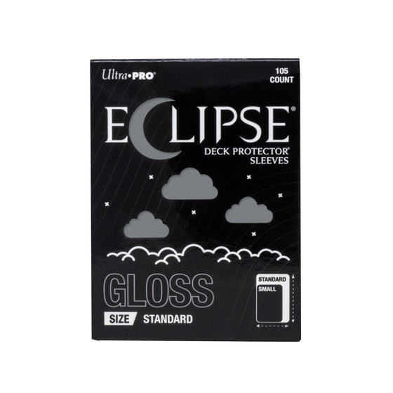 Ultra Pro Eclipse Gloss Smoke Grey Standard Deck Protector Sleeves 105CT – Opaque, Split-Resistant Card Sleeves for Trading Cards, TCG, Card Games & Collectible Card Deck Protection (PRE-ORDER AUGUST)