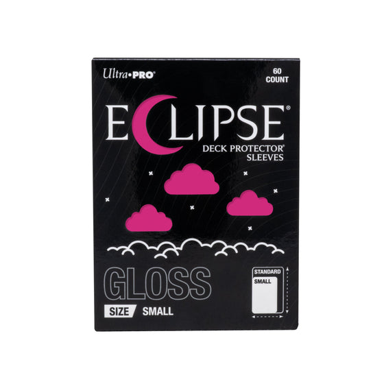 Ultra PRO Eclipse Gloss Small Deck Protector Sleeves Hot Pink 60CT – Opaque Back TCG Card Sleeves, Smooth Shuffle Feel, Durable Protection for Trading Cards, Card Game & Collectibles (PRE-ORDER AUGUST)