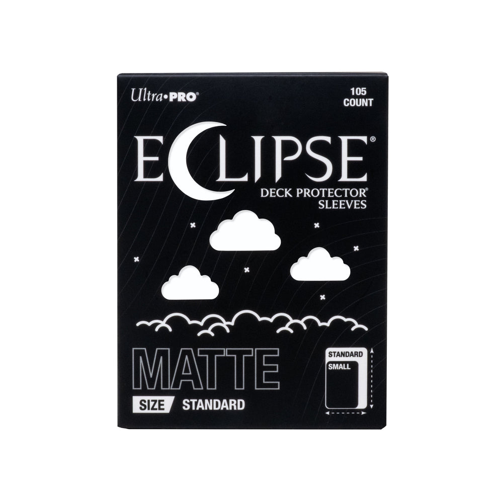 Ultra Pro Eclipse Standard Deck Protector Sleeves - Matte Arctic White 105CT - Durable, Split-Resistant, Smooth Shuffle, Perfect for Competitive Play & Collectors (PRE-ORDER AUGUST)